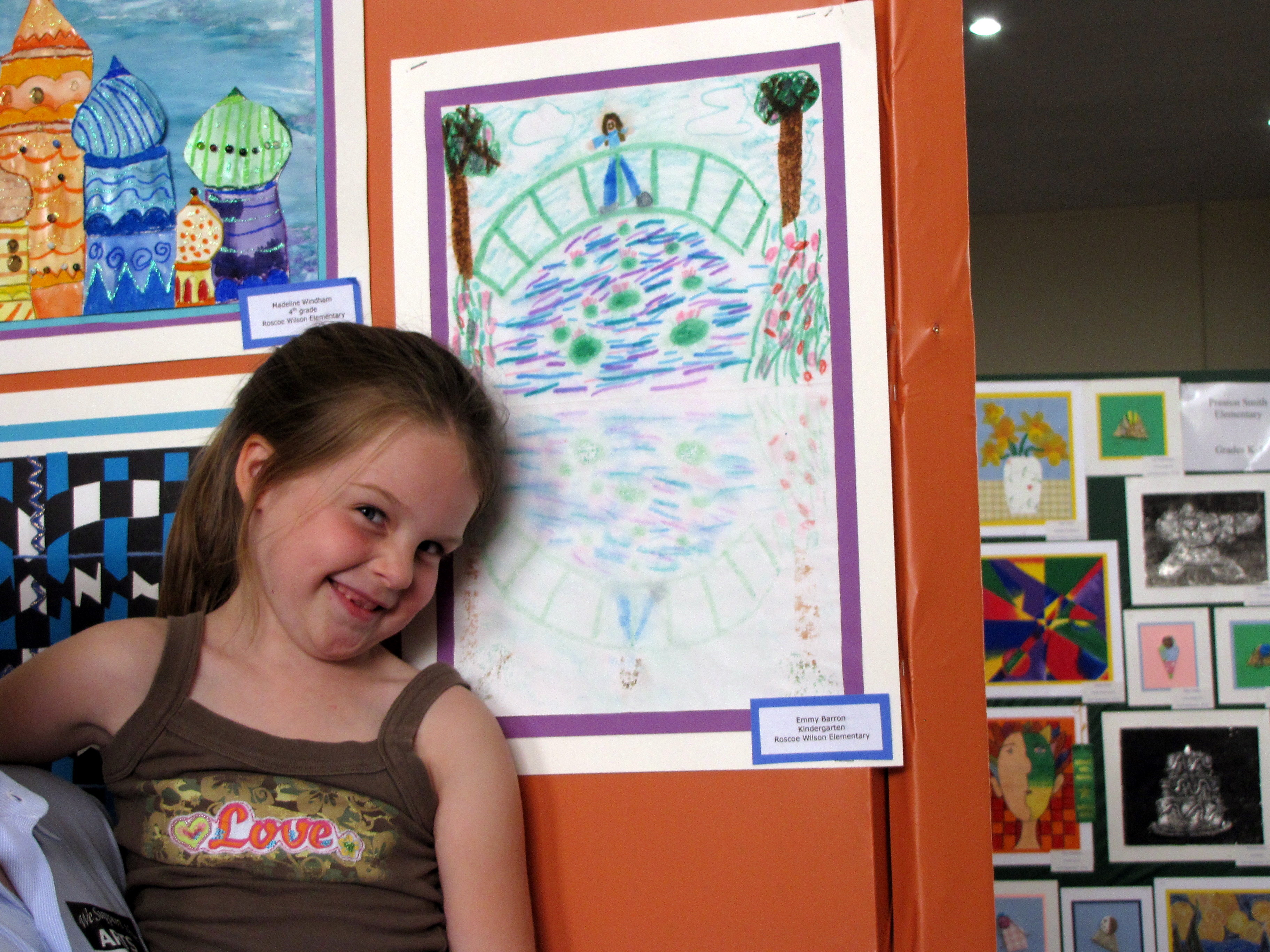 Emmy shows of her handiwork at the 2009 Lubbock Arts Festival